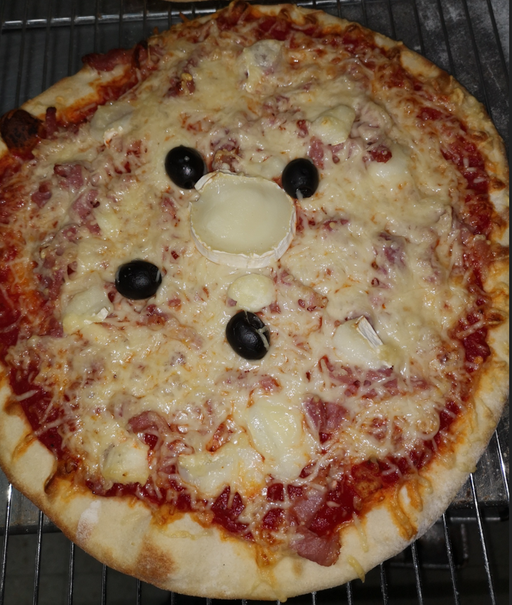 pizza Chèvre lardon cuit